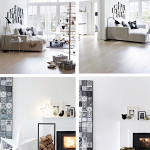 Vivienda decorada para Navidad