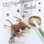 DIY, decorar animales de plástico para Navidad
