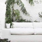 Combinación refrescante: color blanco y plantas